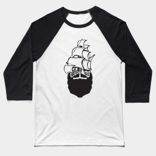 Pirate Beard Baseball T-Shirt